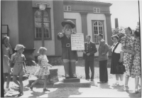 Karlskrona, statyn över Rosenbom