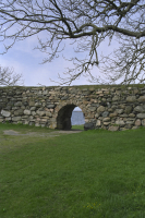 Befästningsmuren mot sjösidan i Karlskrona