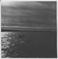 Gotland havet i skymningen