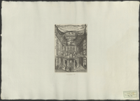 Avbildning av trappan och portgången i Drottningholms slott