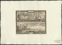 [Karl X Gustav besöker Skåne samt utsikt över Helsingborg].[Bild]