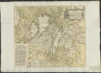 Charta som visar Belägenheten af de siöar och strömmar, hvilka till segelfartens inrättande emellan Göteborg till Norrköping och Söderköping äro tjenande..[Kartografiskt material]