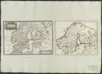 Karta över Norden i forntiden || Karta över Norden i nutiden;Nova et accurata orbis arctoi tabula geographica