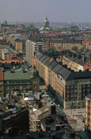 Utsikt från Folksams byggnad. Östgötagatan.