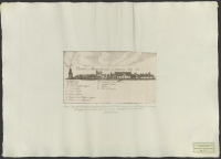 Utsikt af Veckholms kyrkas och prästgårds södra sida