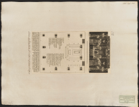 Grundritning och elevation af den lit de parade uti hörnsalen på Konl. slottet i Stockholm ....[Bild]