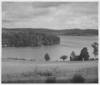 Laxsjön, vägen mellan Skåpafors och Billingsfors