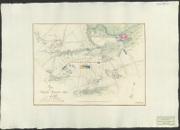 Plan öfwer Swenska Arméens Läger wid Loitz, Samlat i Juli månad och upbrutit d. 16 och 17 Augusti Åhr 1758..[Kartografiskt material]