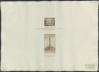 [Utsikt av Lovö kyrka och Dahlins grav].[Bild]