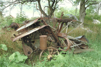 Skördetröska i Rällinge