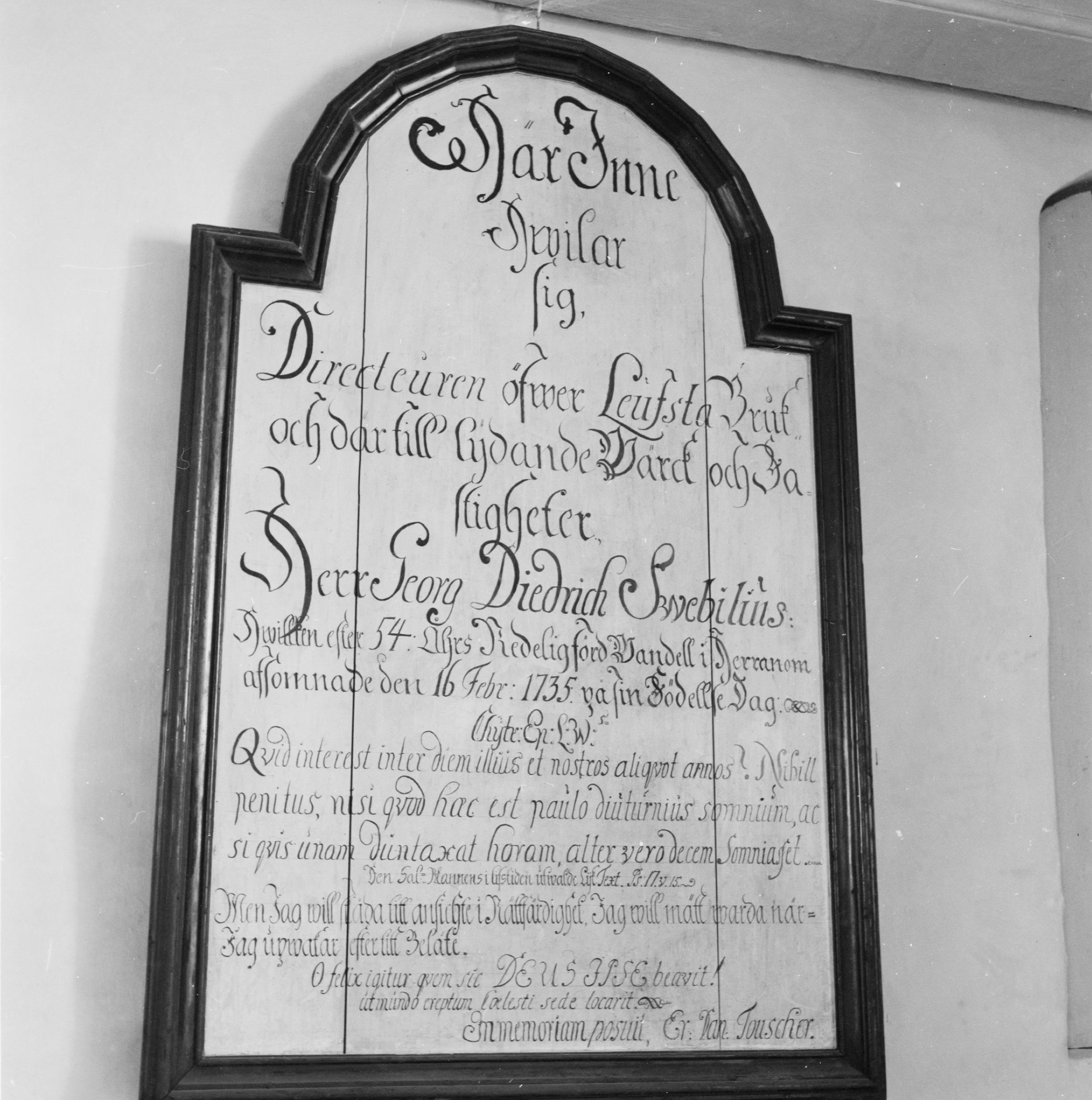 Åke Nisbeth, Österlövsta kyrka