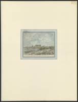 Utsikt av Drottningholms slott innan det blev städat år 1783