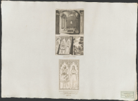 Kapell i Varnhems kyrka med konung Erik Knutssons grav. Konung Erik Knutssons gravsten i Varnhems kyrka