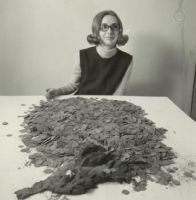 Myntskatten som grävdes upp utanför Karolinska Sjukhuset 1969.