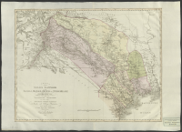 Charta öfver luleå Lappmark samt Luleå, Råneå, öfver och Nederkalix socknar i Westerbottens höfdingedöme med derigenom belägne Bergsrådet Friherre S. G. Hermelins bruks och odlings-districter..[Kartografiskt material]