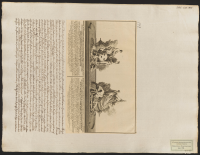 [Allegoriska dekorationer på det kungliga bordet i rikssalen vid kröningen den 29 maj 1772].[Bild]