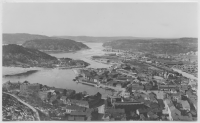 Halden, utsikt från fästningsberget