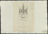 Projekt till ett orgel-verk i Husby-Oppunda kyrka.[Bild]