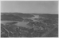 Halden, utsikt från fästningsberget