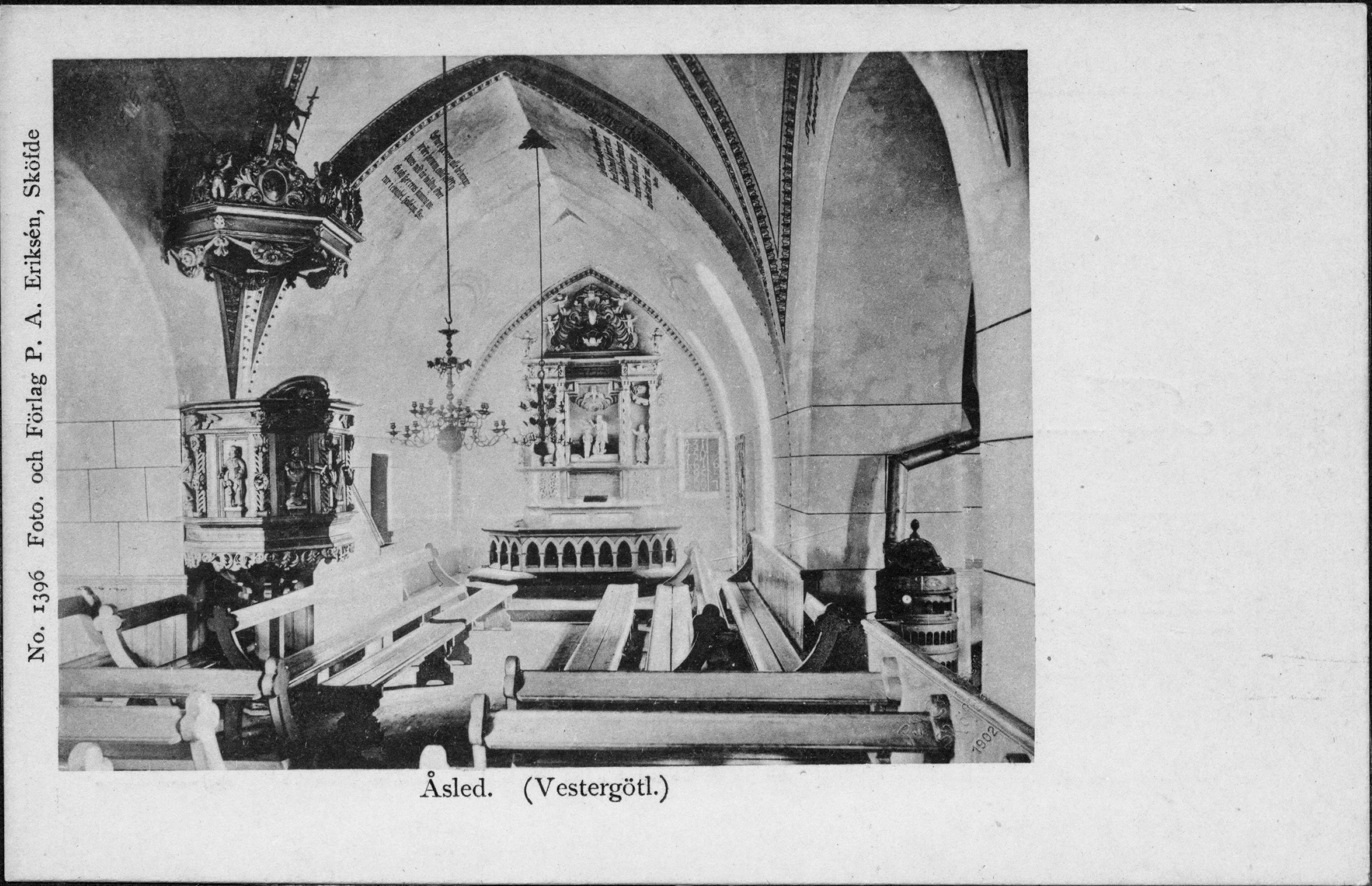 P. A. Eriksén, Åsle kyrka