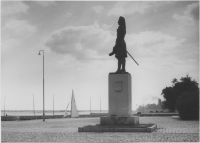 Karlskrona, staty av den svenske amiralen Hans Wachtmeister af Johannishus