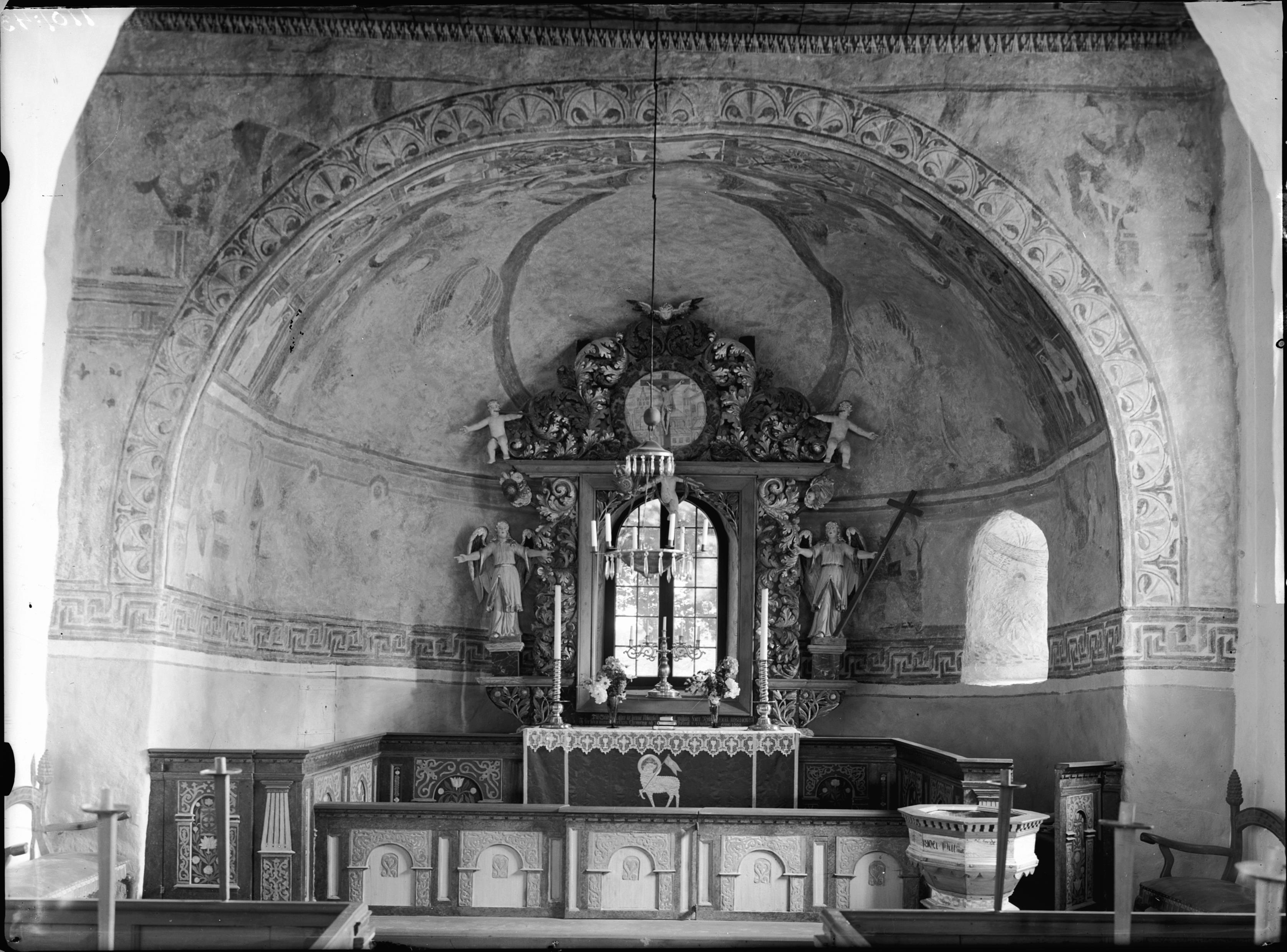 Nils Åzelius, Lannaskede kyrka (Lannaskede gamla kyrka