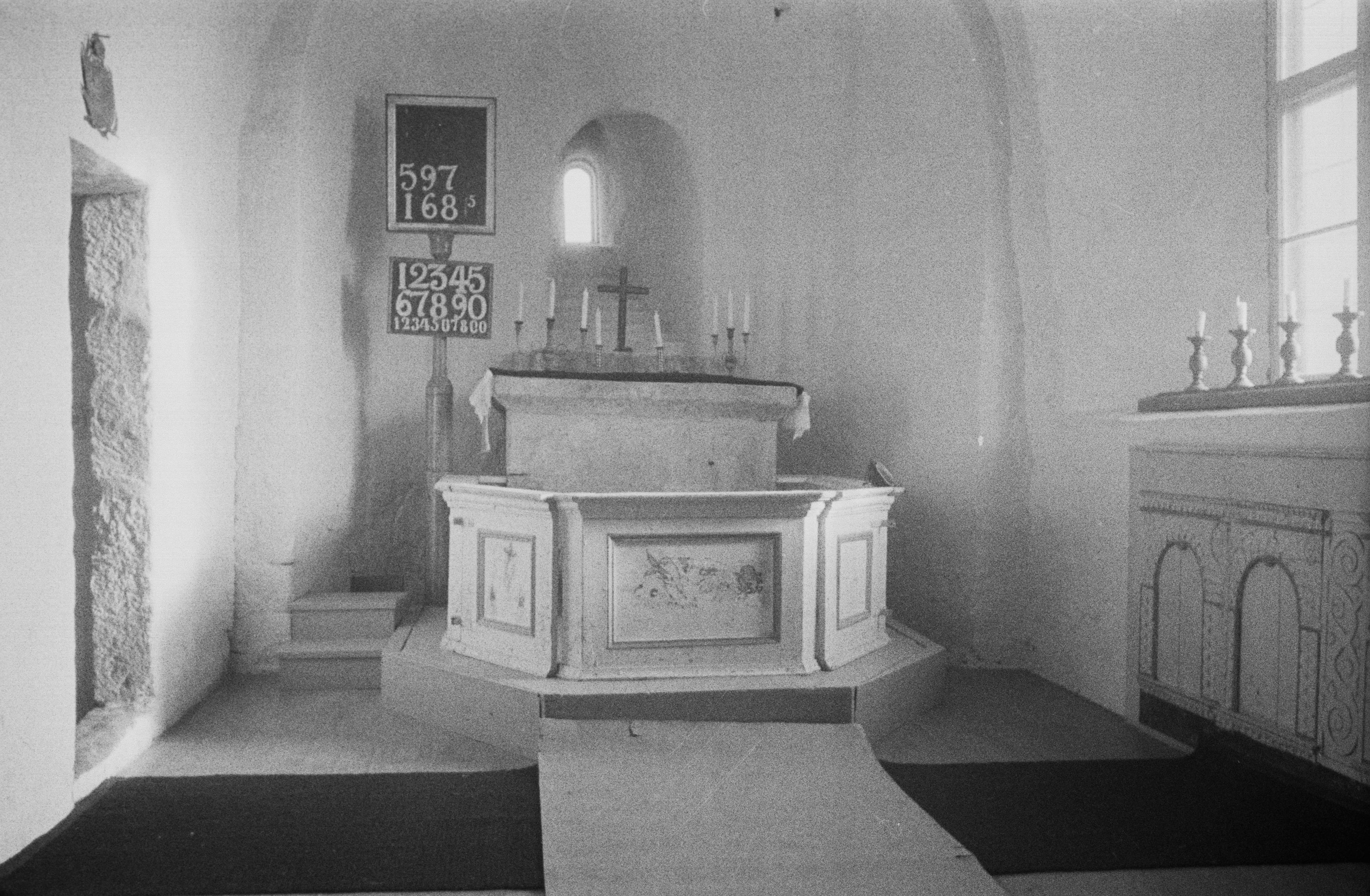 Bertil Berthelson, Eriksbergs gamla kyrka