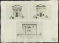 Facade anterieure ou principale. Seconde fasade ou posterieure..[Bild]