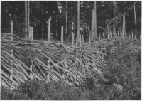 Pieboda, gärdesgård kring åker