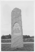 Monument vid Sjöared över freden i Knäred