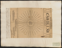Cvrsvs et decvrsvs solis svediaci circa obitvm augustissimi principis & incomparabilis herois ac domini Caroli XII suecorum, gothorum vandalorumque regis &c. iam beatissimæ gloriosissimæque memoriæ, cvm ossa eivs regali pompa humo mandarentur.[Bild]
