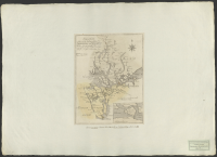 Charta som wisar belägenheten af de Östersjöns och Mälarens wikar som gå närmast til hwar andra, samt af landet ther emellan och watn-dragen som falla åt hwardera siön..[Kartografiskt material]