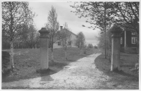 Grindstolpar av silurisk kalksten