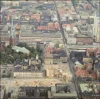 City med Klara kyrka och Drottninggatan. 
