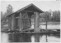 Mörrumsån söder om Ryd med ålfiske