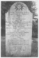 Gösslunda kyrkogård, minnesmärke