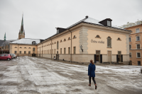 Exteriör av biblioteket och arkivet