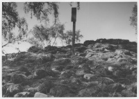 Gisslarp, gravröse från bronsåldern mitt för Nittorps nya kyrka