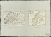 Le Nord de l'Europé contenant le Danemark, la Norwege, la Suede et la laponie avec la majoure partie de la Russie Européenne.[Kartografiskt material]