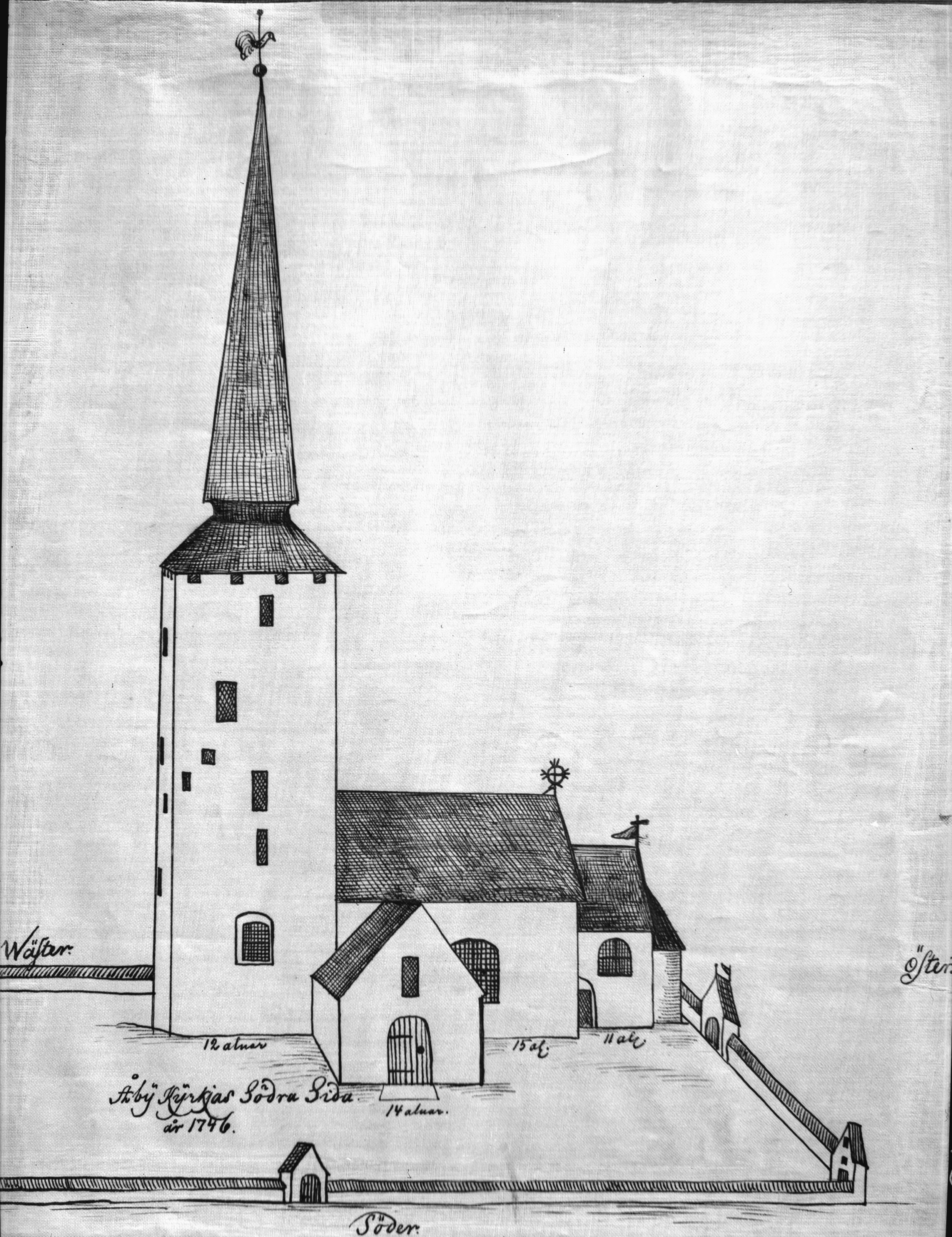 Nils Lagergren, Åby kyrka