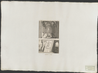 Sacellum in quo Sepulcrum Regis Erici Balbi in Templo Varnhemensis cænobii..Regis Erici Blæsi sepulcralis lapis in templo Varnhemensi