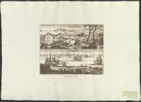 Sjöfästningen Drottningskär från väster. Fästningen Drottningskär från öster