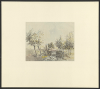 [Strömfåra nedanför en damm vid Forsmarks bruk].