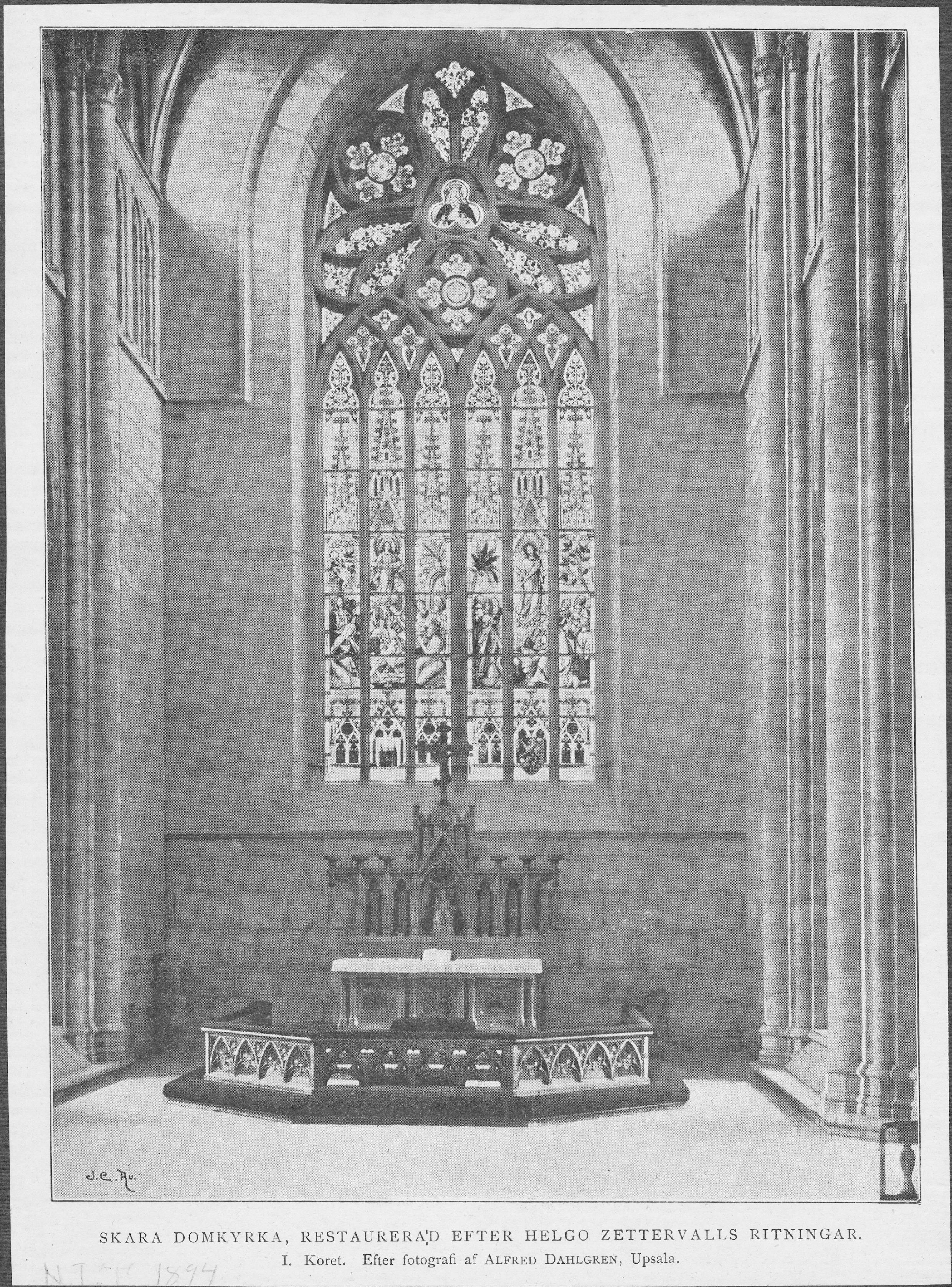 Alfred Dahlgren, Skara domkyrka (Sankta Maria kyrka)