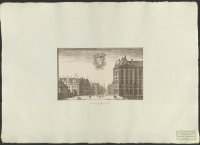 Den vittberömde, utmärkte  och högvälborne herr greven och rikskanslern Axel Oxenstiernas palats i Stockholm sett från slottet