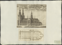 Templum cathedrale Upsalense, trium sanctorum, Erici Olavi et Laurentii nominibus consecratum.