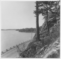 Oxbron, ny väganläggning över en gren av sjön Båven