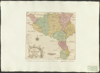 Charta öfwer Christianstads höfdingedöme uti Skåne.[Kartografiskt material]