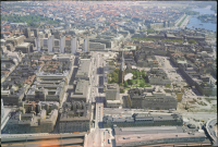 Stockholm City. Hamngatan och Centralstationen i förgrunden