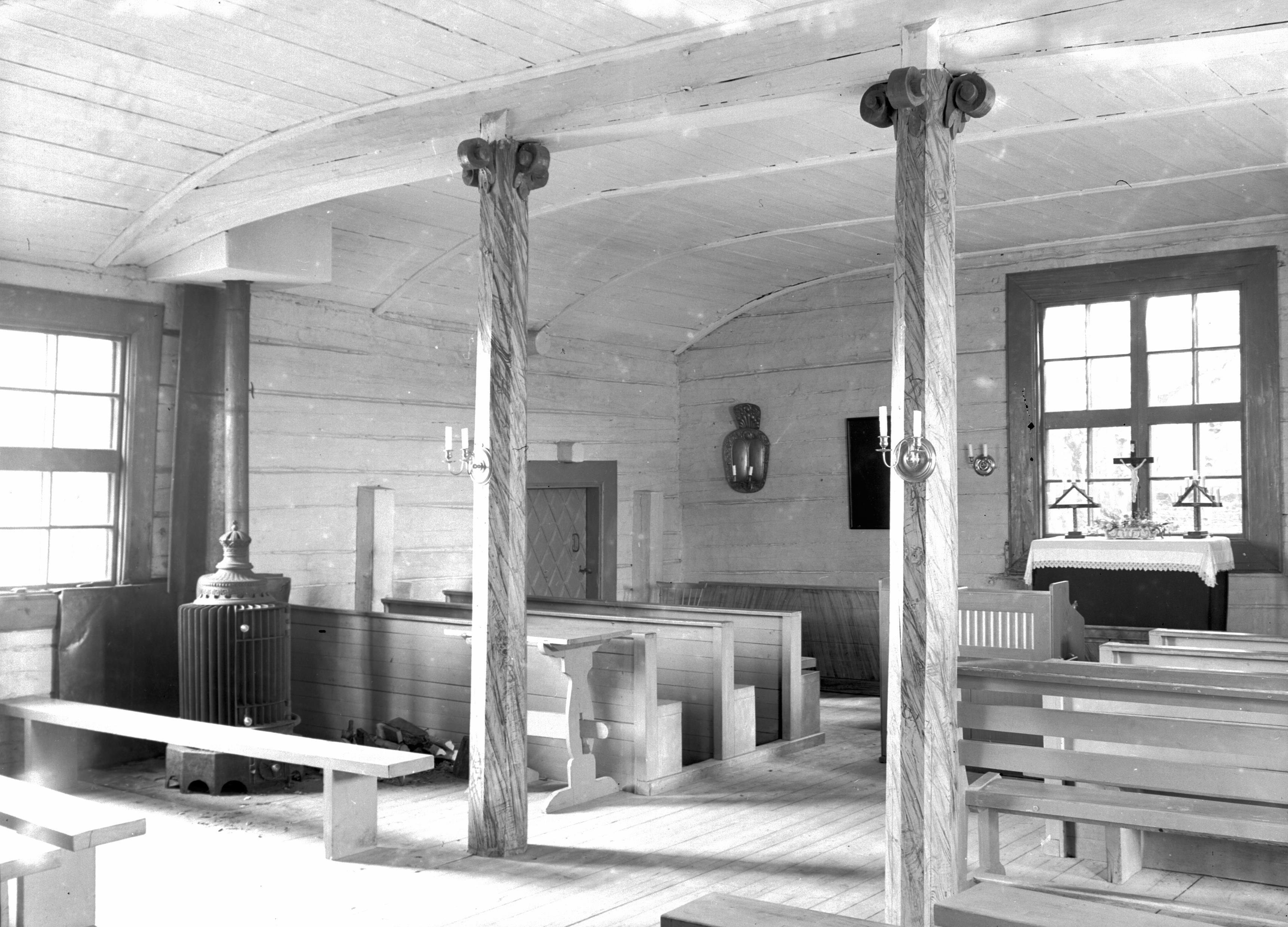 Iwar Anderson, Gällivare, gamla kyrkan